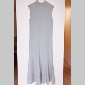COS ribbed baby blue dress